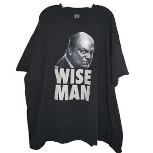 WWE Paul Heyman The Wise Man Black T-Shirt Men's 5X ECW Wrestling WWF HOF